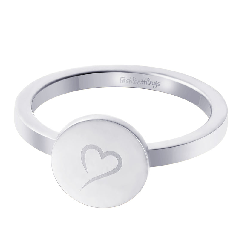 Follow Your Heart Ring Silver