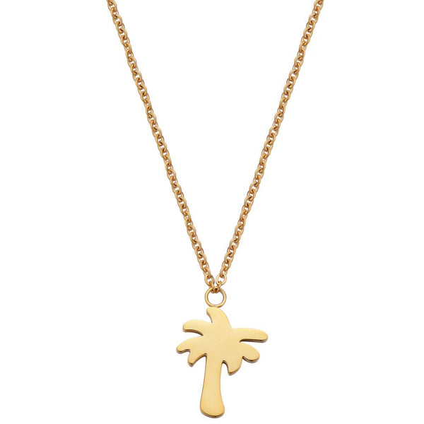 Find Me Under The Palms Necklace Gold