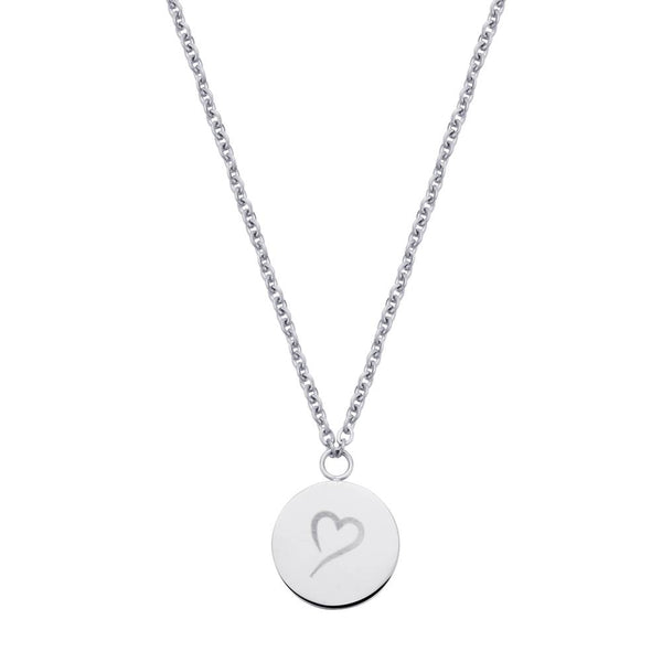 Follow Your Heart Necklace Silver