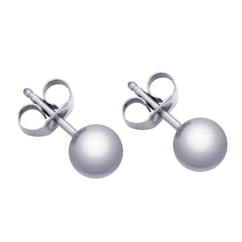Less Is More Earrings Silver 4 mm