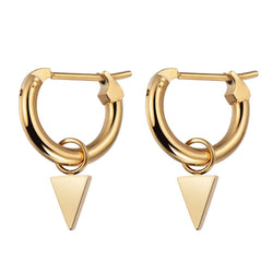 Show It Earrings Round Hoops Gold