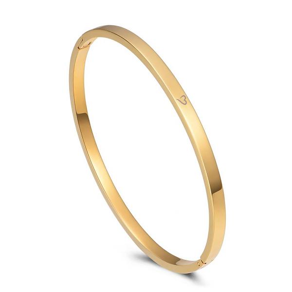 Bangle Say Yes To New Adventures Gold 4mm