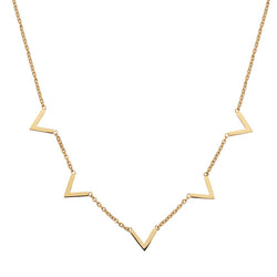 Queen V Necklace Gold