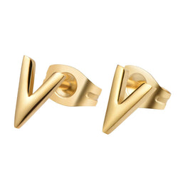 Queen V Earrings Gold